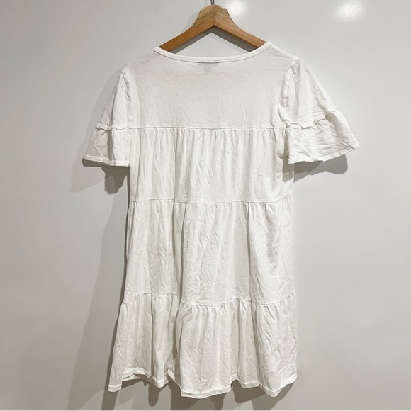 J. Crew Broken-in jersey tiered mini dress - Picture 4 of 9